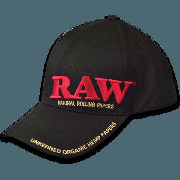 Raw Poker Black Snap Back Baseball Hat With Packing Tool