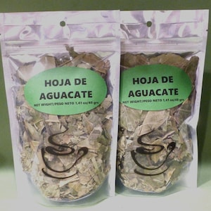 HOJAS AGUACATE (2 BOLSAS)
