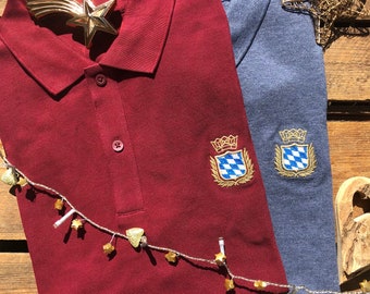 Bayerisches Polo Shirt (unisex) "Royal Bavarian" - mit hochwertig gesticktem bayerischen Wappen - Aus dem Herzen Bayerns