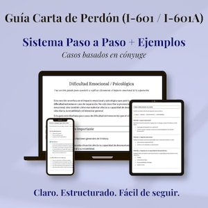Guía Dificultad Emocional 2026 | I-601 / I-601A | Cómo Redactar tu Sección Personal (Paso a Paso + Ejemplos)