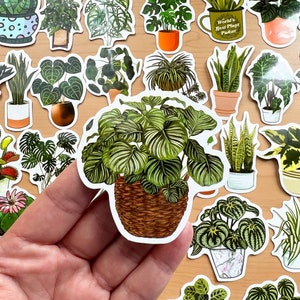 Plant Lovers Stickers | Glossy | Waterproof | Plant Stickers | Foliage Stickers | Botanical Stickers | Nature Stickers