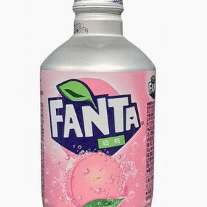 Japanese Fanta Peach Metal Bottle