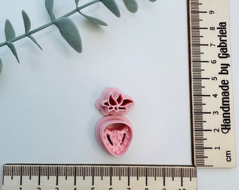 Strawberries polymer clay cutter, polymer clay accessories, clay cutters