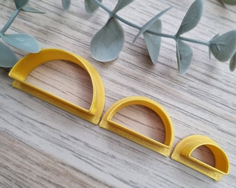 Semicircle Polymerclay Cutters, Fimo Accessories, Cutters Set, Diy Clay Earrings, Cookie Cutters