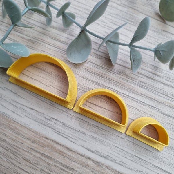 Halbkreis Polymerclay Cutter, Fimo Zubehör, Cutters Set, Diy Clay Ohrringe, Ausstechformen