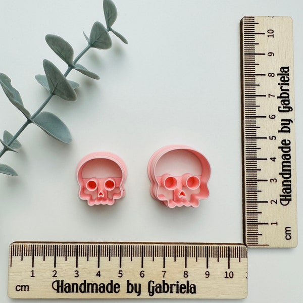 Emporte-pièce en argile polymère tête de mort, accessoires Fimo, ensemble d'emporte-pièces, boucles d'oreilles en argile de bricolagek