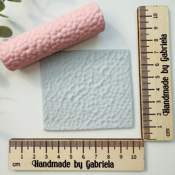 Gehämmerter Charms Polymer Clay Texture Roller, Polymerton Muster, Texturwalze, Ton Texturroller, Embossing Roller