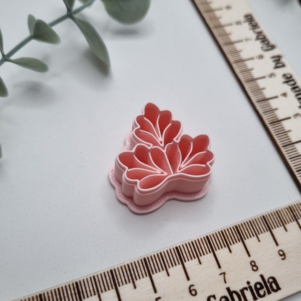 Belle triple feuille polymer clay cutter, clay cutter, polymer clay accessories