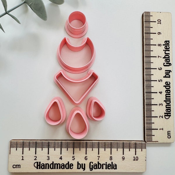 Tear Dangle Polymerclay Cookie Cutter Set, Accessoires Fimo, Cutter Set, Diy Clay Boucles d'oreilles