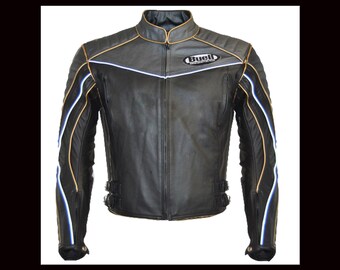 Buell Motorcycle Leather Jacket/biker 
