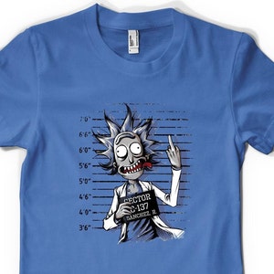 Free Personalisation Animated Cartoon Rick Police Line Up Wanted Morty Birthday Gift Unisex Adult And Kids T Shirt UK Sizes