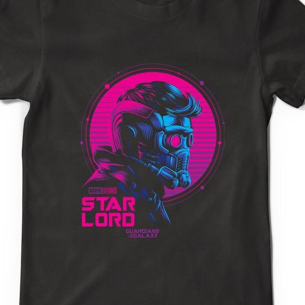 Free Personalisation Marvellous Star Lord Guardian Galaxy Superhero Helmet Space Peter Quill Birthday Gift Unisex Adult And Kids T Shirt