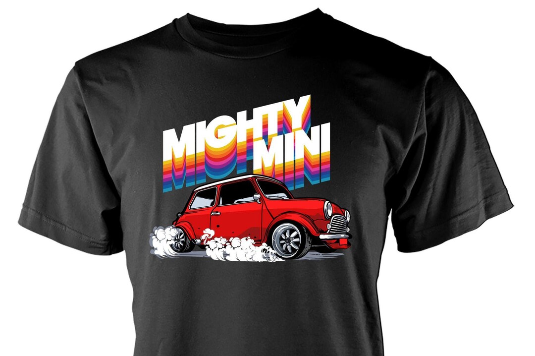 Free Personalisation Mighty Mini Car Cotton T-shirt Adult Kids Unisex ...