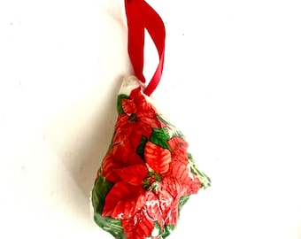 Poinsettia Whelk Ornament