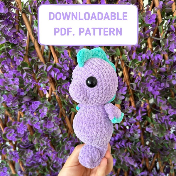 Little Seahorse Buddy Crochet Pattern (downloadable PDF)