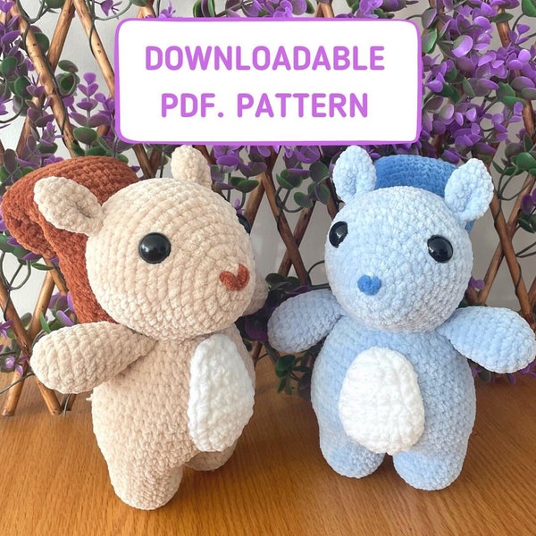 Little Squirrel Buddy Crochet Pattern (downloadable PDF)