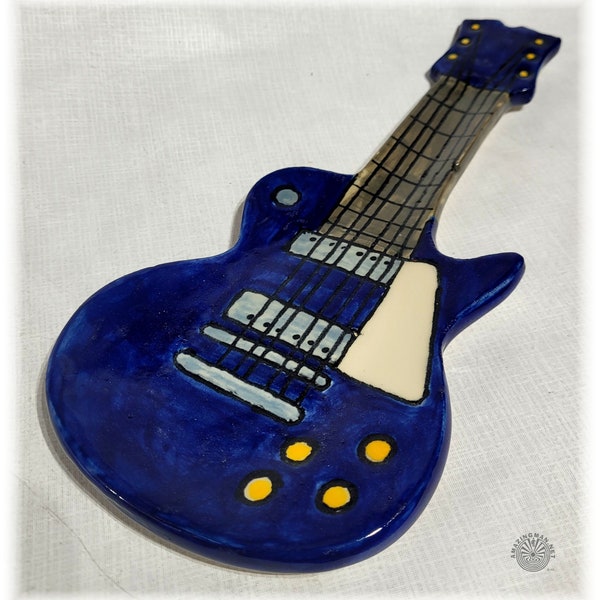 Ceramic Guitar Decor Etsy
