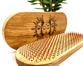 Sadhu board COPPER nail 8, 10, 12 mm./Solid 100% oak / Natural wood sadhu board with copper nail/ Pranadesk/ Sadhu brett/