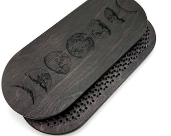 En stock/Planche Sadhu noire/Planche à ongles/Ongles tranchants/ Pranadesk/ Yogadesk/ Phases de lune