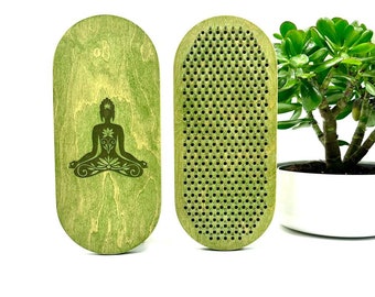 In stock. Sadhu board 10 mm /For beginner and experienced / Nail board / Yoga Gifts / Pranadesk/Green / Girl