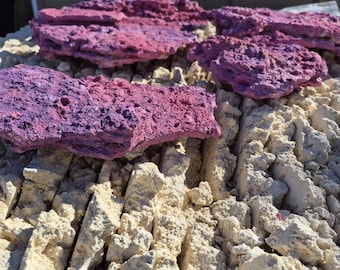 25lbs ARK Coralline Premium Shelf Rock Colored Assortment of Sizes
