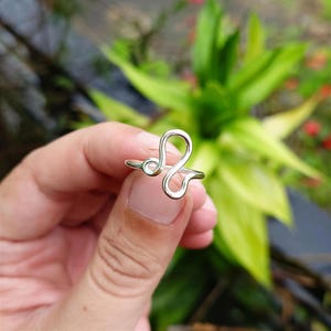 Leo Wire Wrapped Ring: Handmade Sterling Silver Minimalist Wire-Wrapped Zodiac Band