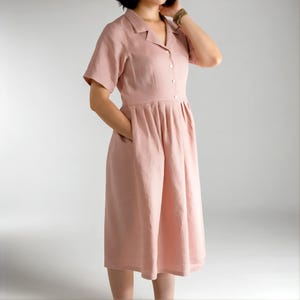 Solid Pink Swing Dress - Etsy Solid Pink Swing Dress - Etsy