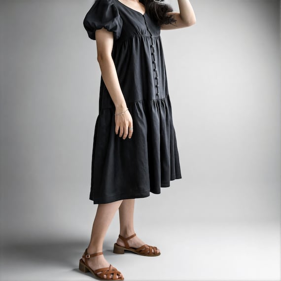 chinese dress ladies Livia Button Dress