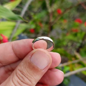 Personalized Sterling Silver Couple Rings: Engraved Wedding Bands