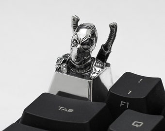 Dead Silver Keycap, artisan keycap, custom keycaps, xda keycaps, esc keycap, metal keycaps, cool keycaps, escape keycap, mechanical keycaps