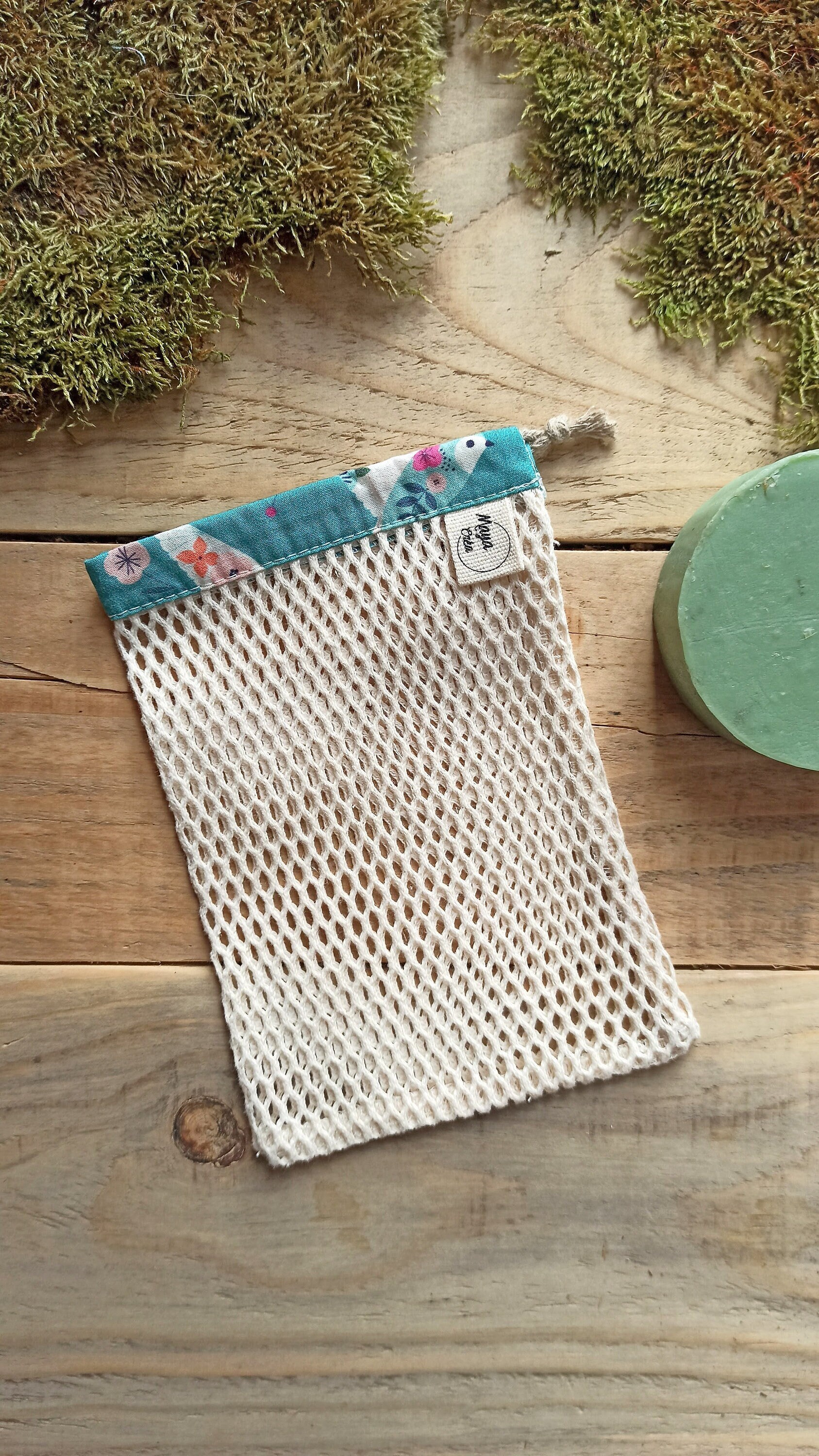 Filet à Savon Bio - Pochette Filet Pour Chutes de Exfoliant