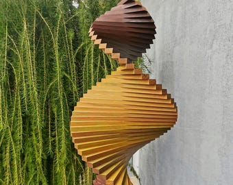 Outside Decoration Wind Spinner – Elegant Hanging Garden Decor. Kinetic Sculpture Windmill Terrase Decoration Natural Yard Art for Deck