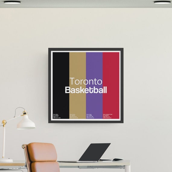 Toronto Raptors Poster Toronto Basketball Decor Wall Art Etsy UK
