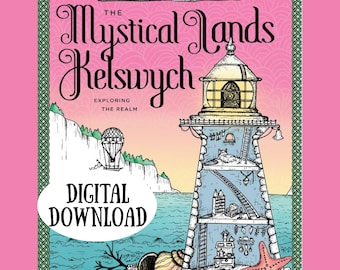 The Mystical Lands of Kelswych: Book One by Karen E Myers | 24 Digital Coloring Pages (Adult Coloring Book, Digital PDF Printable)
