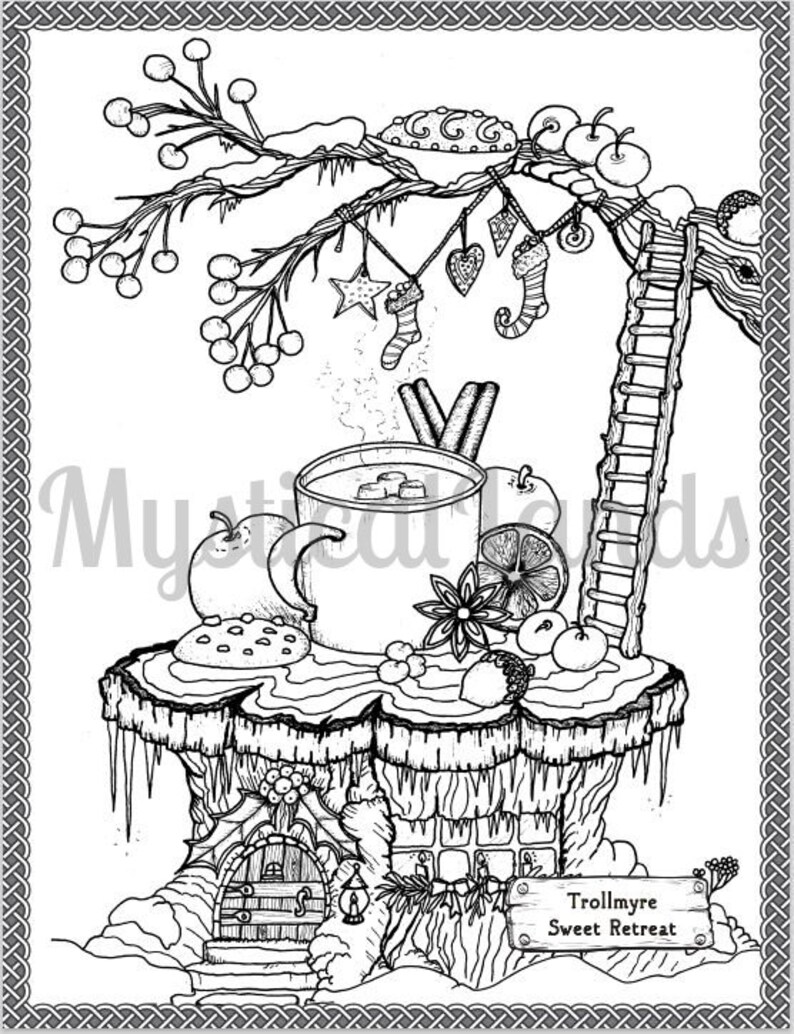 10 Mystical Girls Christmas Coloring Pages to Unleash Your Creativity