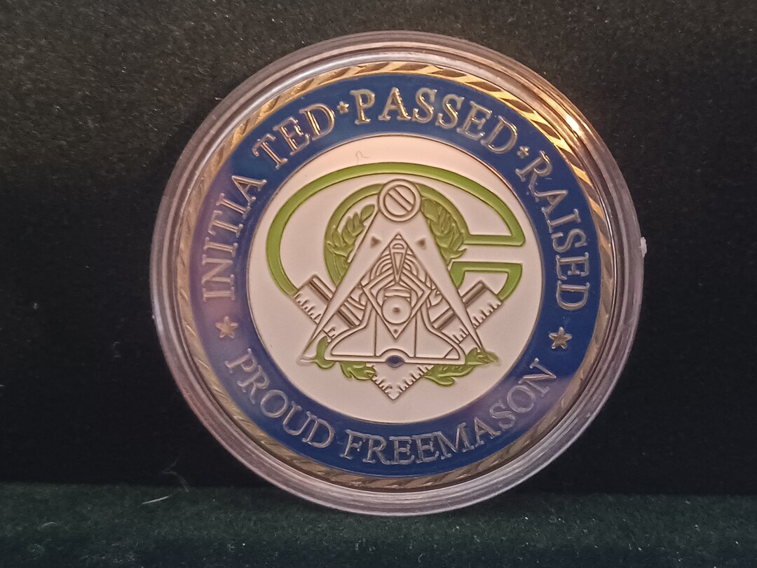 Masonic Challenge Coin Etsy