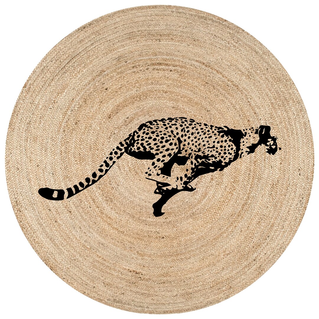 Jute Rug Gardenya PUMA Jute circular Jute Rug Round Jute - Etsy