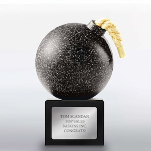 The Bomb Trophy - Award Trophy - Personalized Engraving Up to Six Lines - Gift Box Included