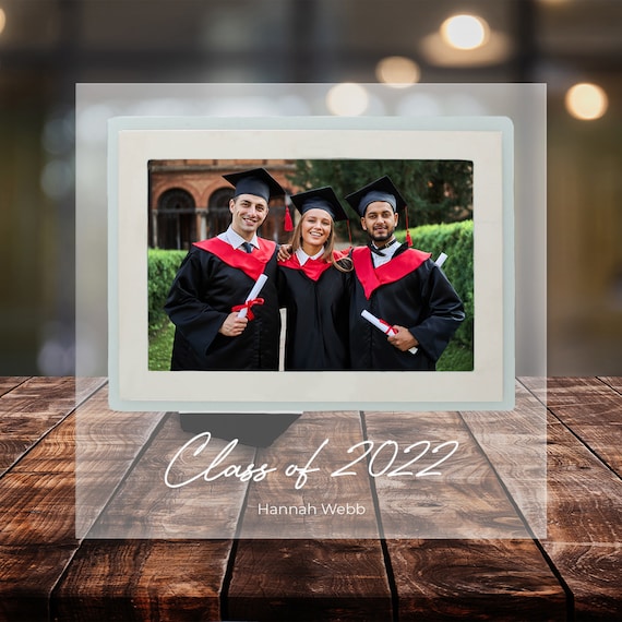 Personalized Engraved Glass Picture Frame Graduation Gift Etsy