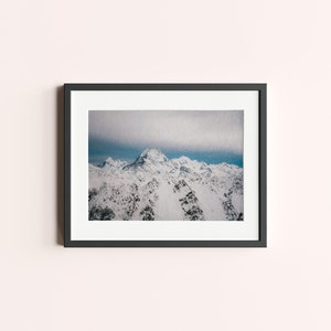 Mount Cook Digital Download | Wall Art, Travel Photography, New Zealand, Mountain Range, Snowscape
