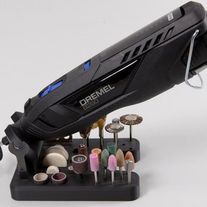 Workstand for Dremel Series 3000 / 4000 / 8000 Rotary Tools (Large Bit Edition)