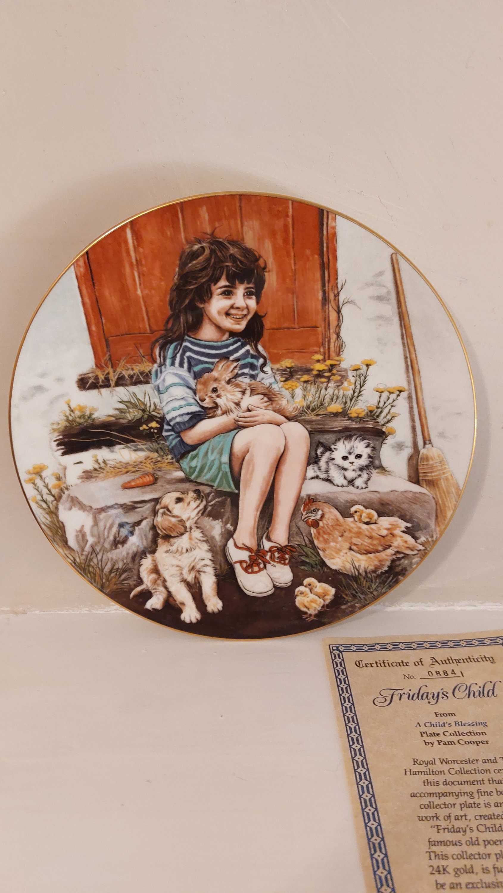 Vintage Royal Worcester A Childs Blessing Collection Friday's