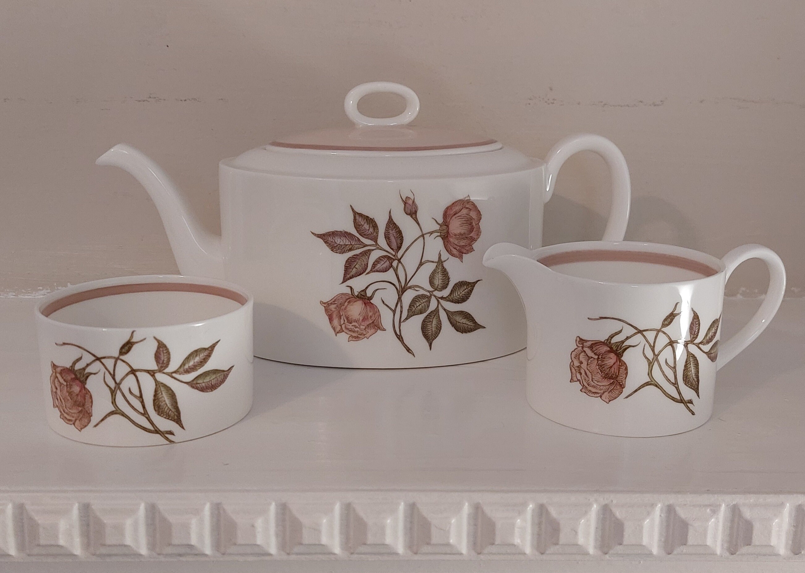 Vintage Wedgwood Susie Cooper Talisman Teapot Cream Jug and Open
