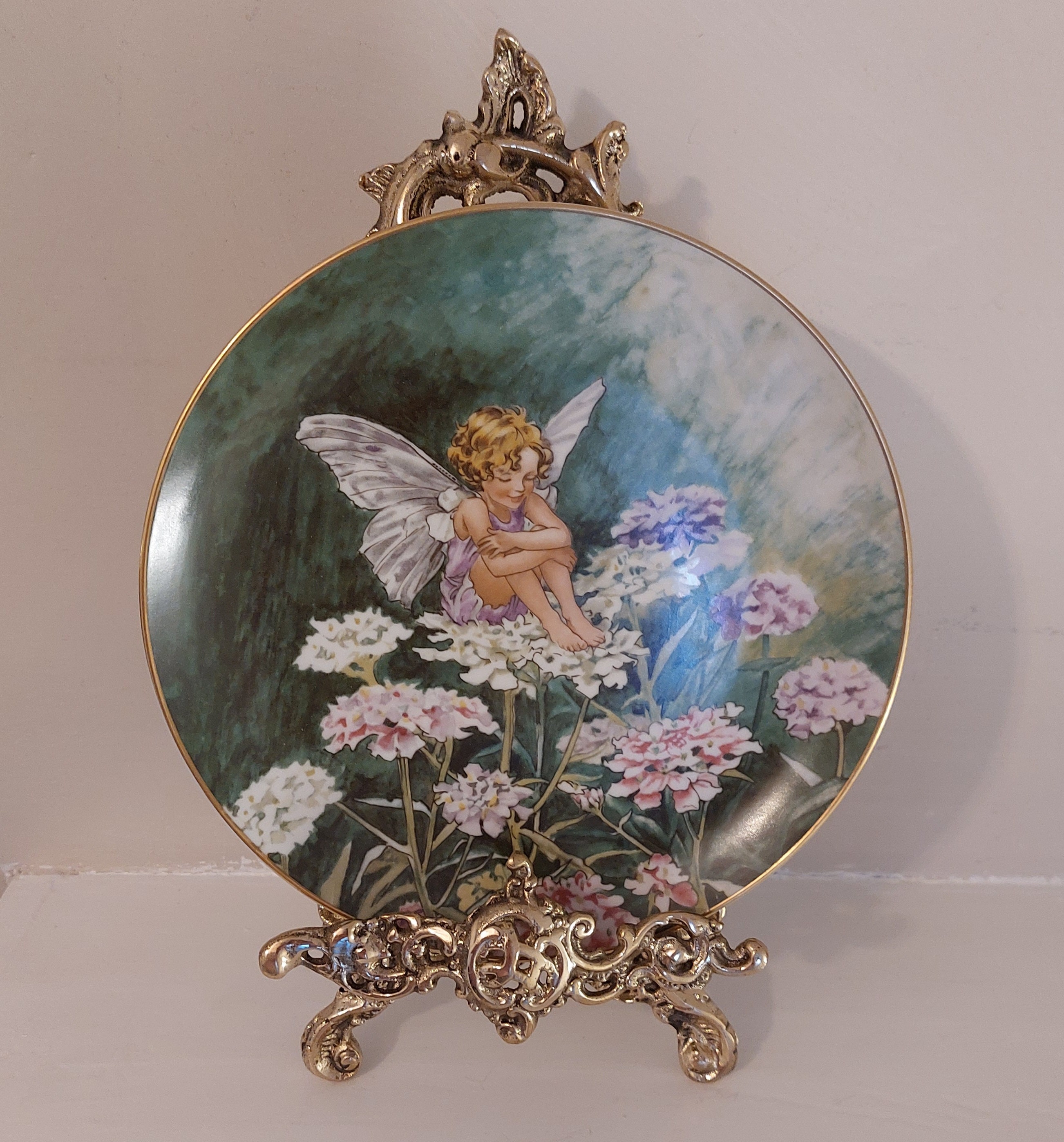The Marigold Fairy FLOWER FAIRIES飾り絵皿セット The Marigold Fairy FLOWER FAIRIES飾り絵皿セット