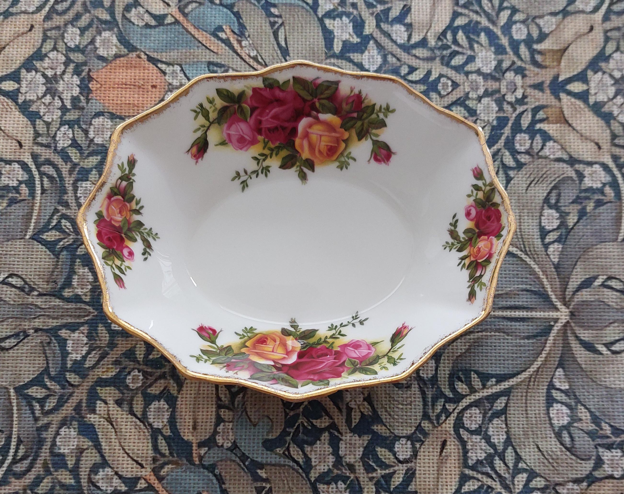 Vintage Royal Albert Old Country Roses Sweet Dish - Etsy
