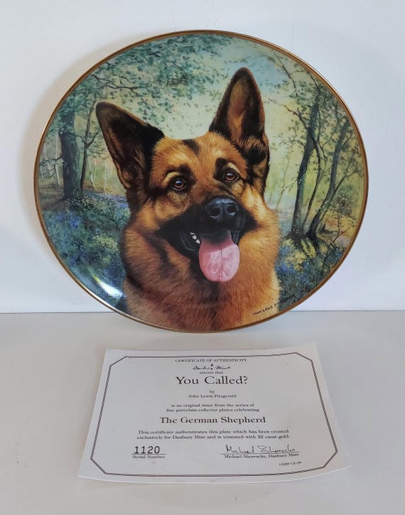 Vintage Danbury Mint the German Shepherd X1 8