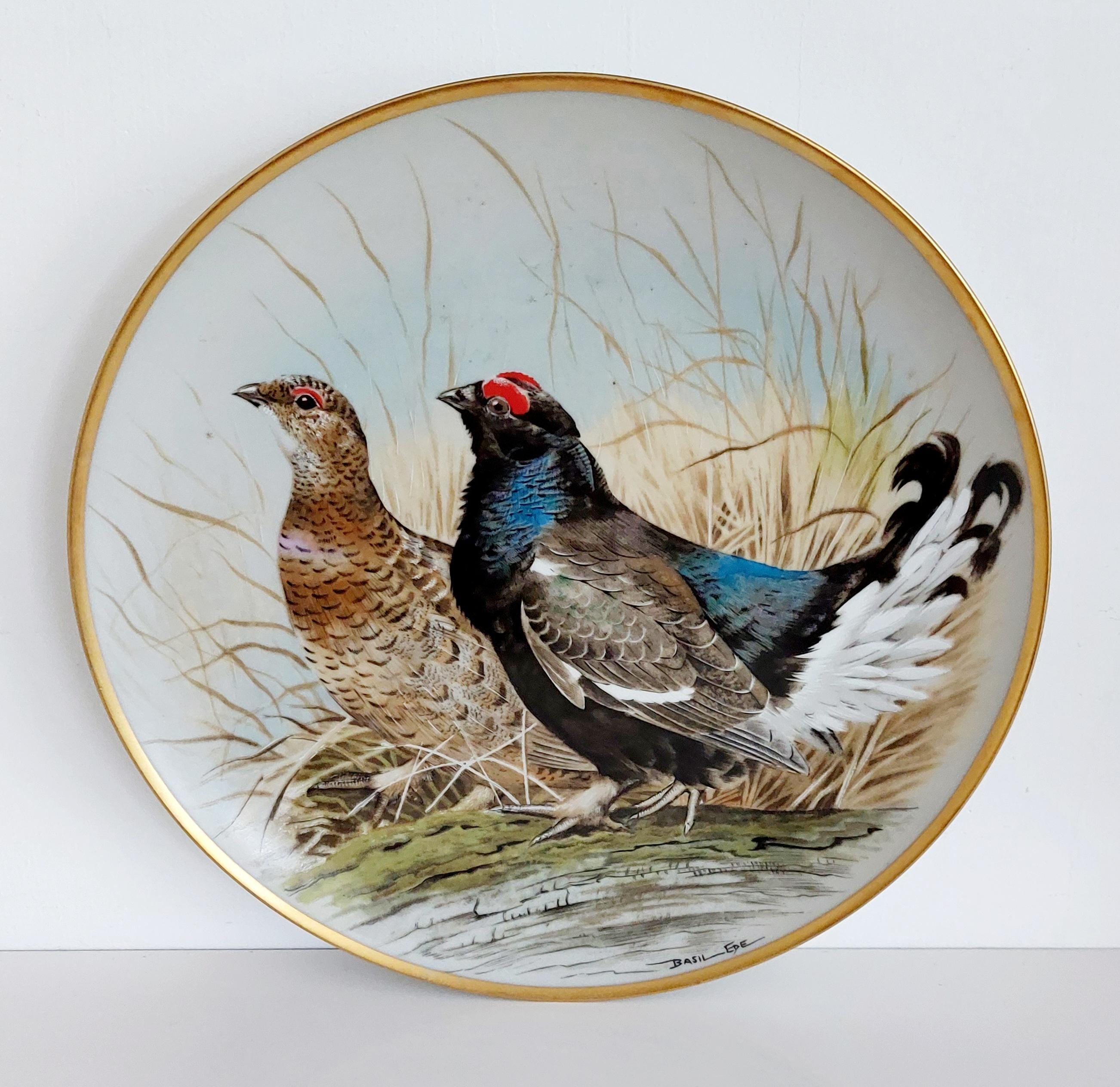食器 Woodland Birds of the World Plate Vintage Franklin Porcelain the Game Birds of the World Collection