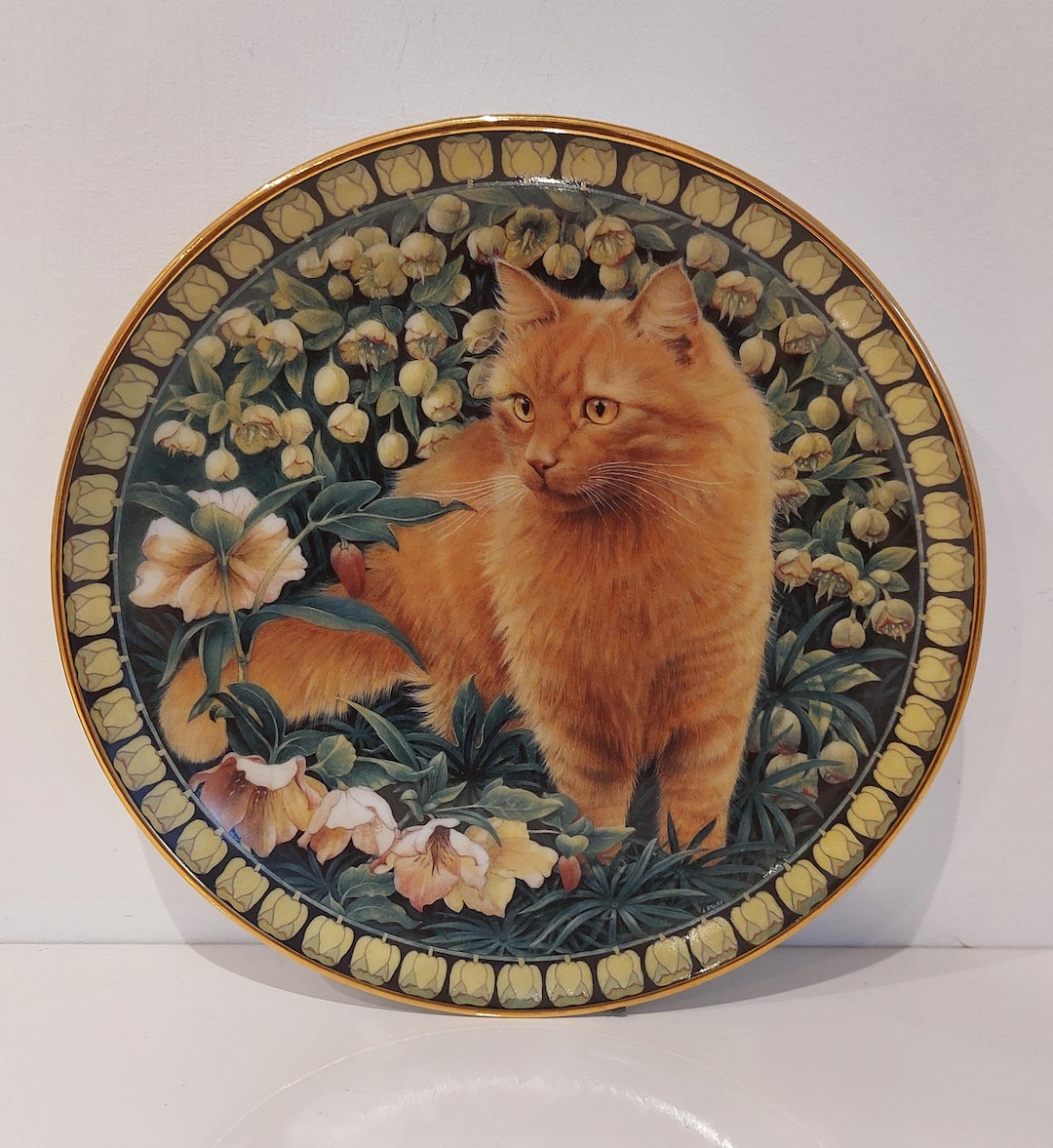 ダンバリーミント レスリーアン アイボリー 猫 プレート 11枚セット ネコ ダンバリーミント レスリーアン アイボリー 猫 プレート 11枚