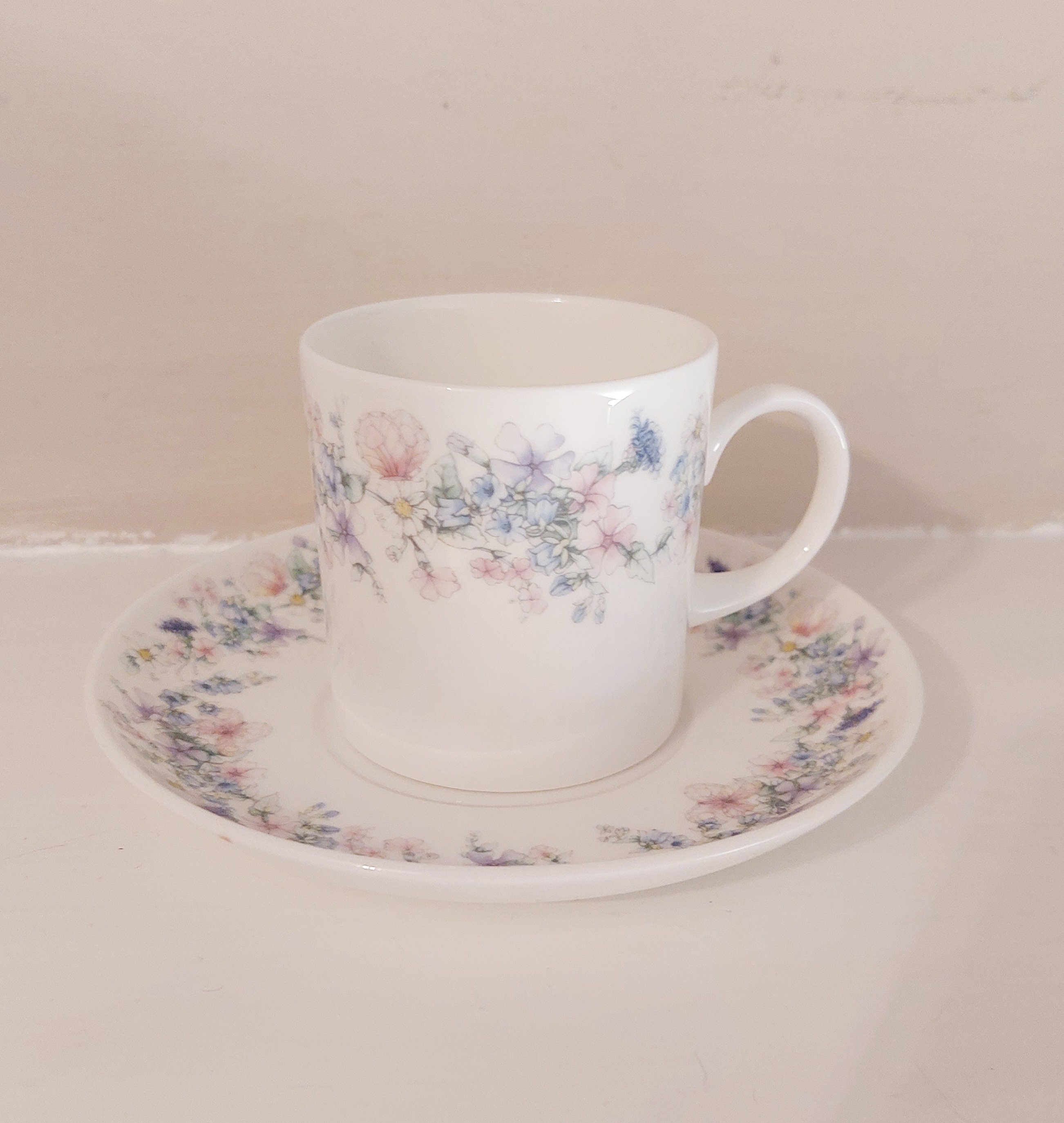 Vintage Wedgwood Angela Coffee Cup and Saucer Set - Etsy