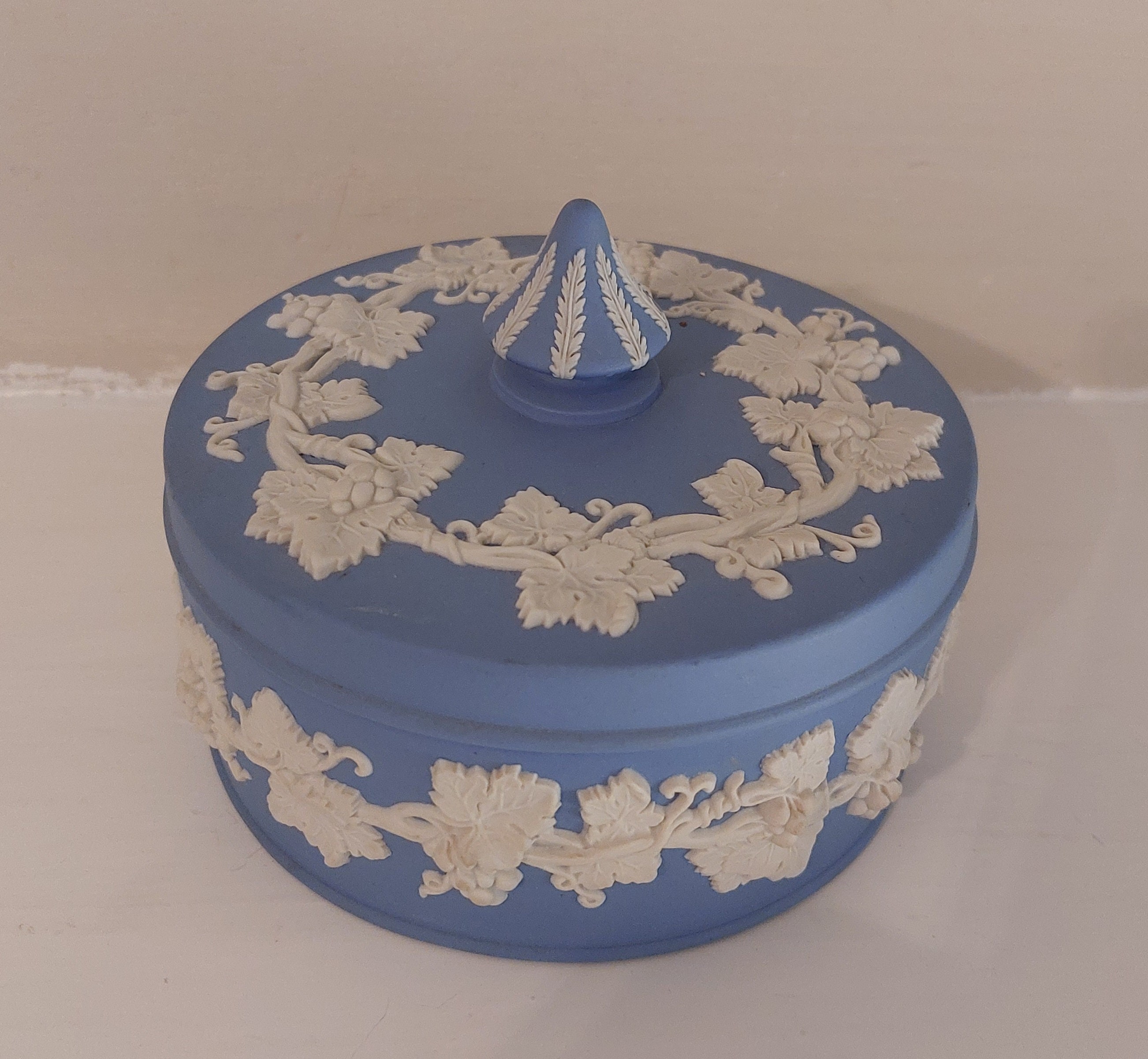 Vintage Wedgwood Blue Jasperware Large 5